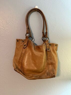 FRYE Leather Handbag in Brown